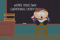 Cartman reading his Christmas story.