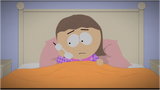 Heidi talking on the phone with Cartman during the night.