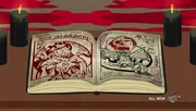 Une page du livre représentant le prince Abdul Alhazred.
