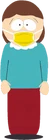 Liane Cartman with mask