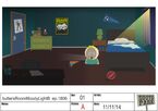 This gloomy version of Butters' room required special lighting and a totally new setup.