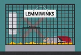 Lemmiwinks dans sa cage dans la classe de 4e année dans "Le Camp de la mort de tolérance".