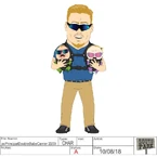 All "props" - like PC Principal's baby carrier - must be mocked up & approved prior to animation