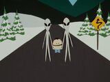 Ike being taken by Visitors in "Cartman Gets an Anal Probe".