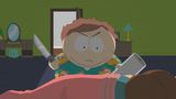 Cartman contemplating killing his mother, Liane Cartman.