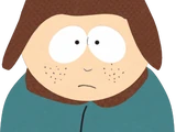Sixième avec un chapeau marron