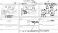 The old-school storyboard for this scene with Cartman & the Nanny.