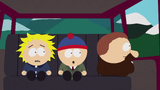 Tweek in a blue shirt in "Red Hot Catholic Love".