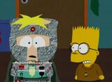Butters hallucinates Dougie as Bart in "The Simpsons Already Did It".