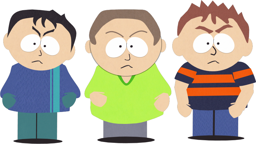 Edited south park characters