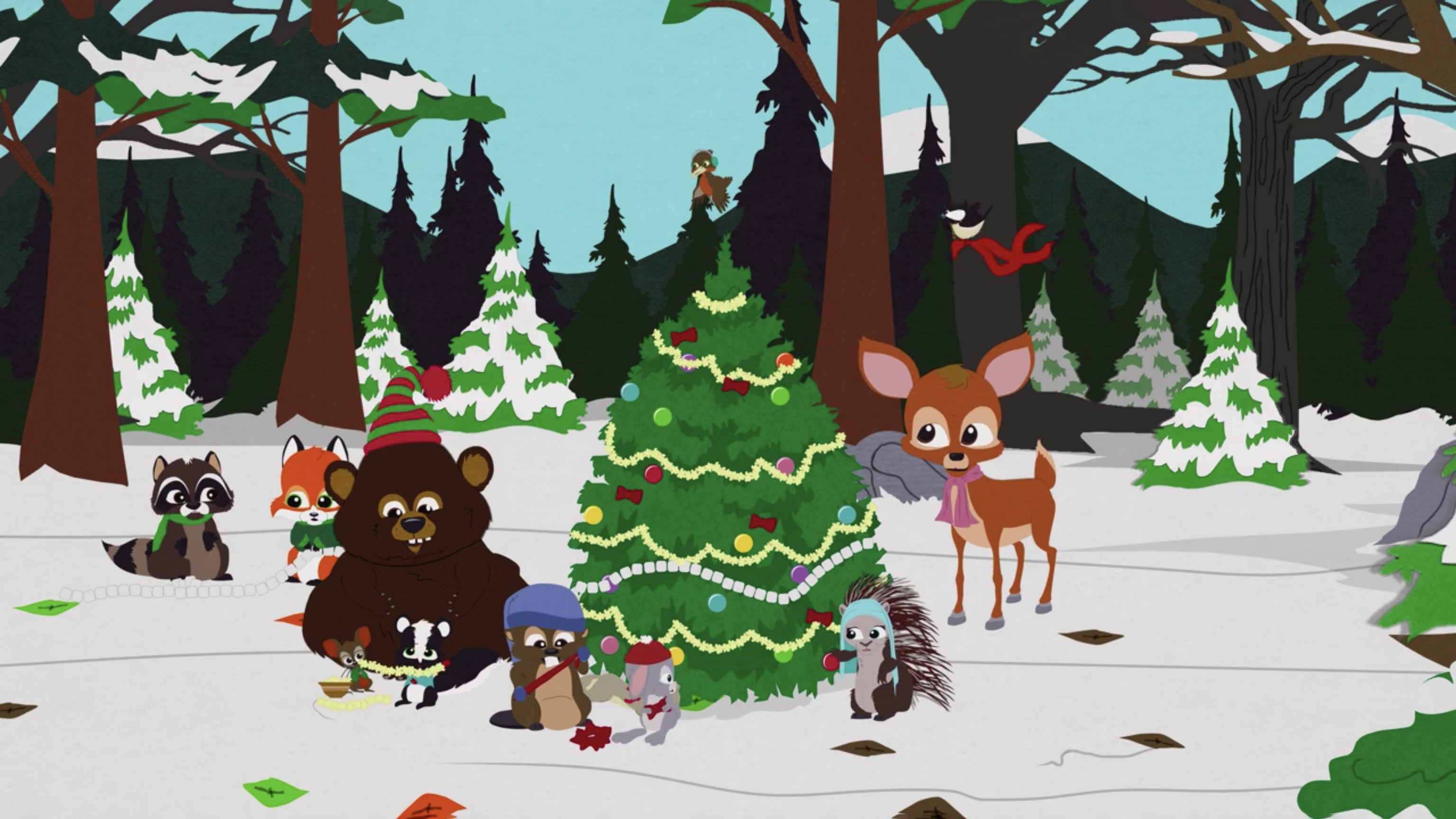 south park christmas tree