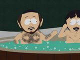 Two Guys Naked in a Hot Tub