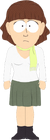 Femme avec une coupe au bol