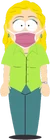 Mrs. Knitts with mask