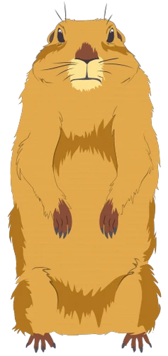 Dramatic-look-gopher