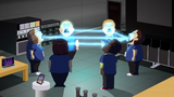 Leslie and the other geniuses doing a "quickening".