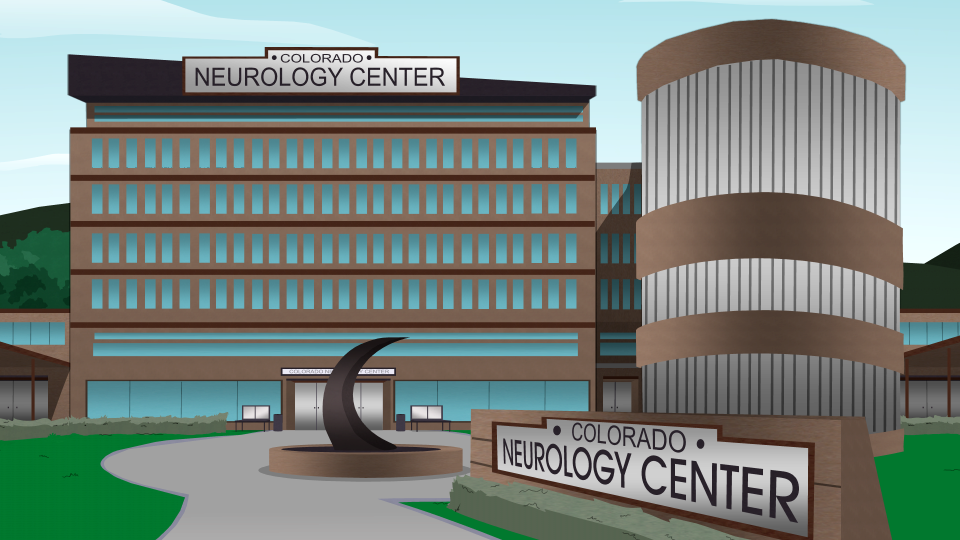 Co center. Colorado Neurology Center. Гиф офис город здание. Южный парк строение города. Neuro Office.