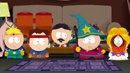 Cartman with the Humans in the Giggling Donkey.