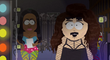 Nicki backstage behind Lorde.