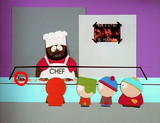 A Visitor hidden in a plate of food in "Cartman Gets an Anal Probe".