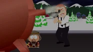 Harrison Yates blowing up up the South Park police hall. (E3 2013 trailer)