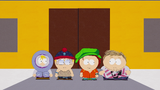 The boys' outfits in "South Park is Gay!".