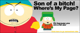 Kyle's 404 message on South Park Studios.