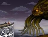 The Coon addressing Cthulhu in hopes he will join him.