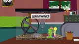 Lemmiwinks dans sa cage chez Vernon Trumski dans "Le Retour de Lemmiwinks".