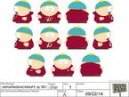 Art of Cartman in his Redskins gear.
