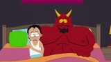 DoTheHandicappedGoToHell068.png (2,36 Mio) Chris se plaignant au lit avec Satan