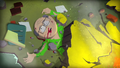 Mr. Garrison crushed to death in the South Park: The Stick of Truth trailer. He doesn't die in the actual game.