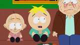 Butters with "balls" on his chin in "Freak Strike".