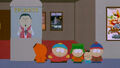 Mecha-Streisand Takes New York poster in "South Park: Bigger, Longer & Uncut".