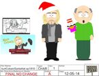 The Kurt Cobain Hologram got an updated Christmasy look for this scene.