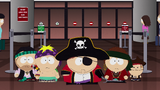 Cartman, Clyde, Butters, Kevin, and Ike as pirates, seen in "Fatbeard".