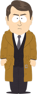 Man with brown jacket