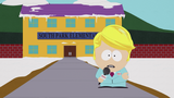 Butters as a news reporter in "Quest for Ratings".