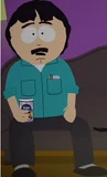 Randy with a Pabst Blue Ribbon Beer.