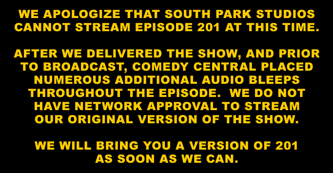 south park episode 201 censored south park episode 201 censored