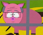 Schnuffis Kind mit einem ziemlich seltsamen Gesicht.