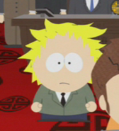 Tweek vestido formalmente