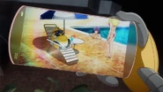 QT's cameo in Carole & Tuesday (episode 4).