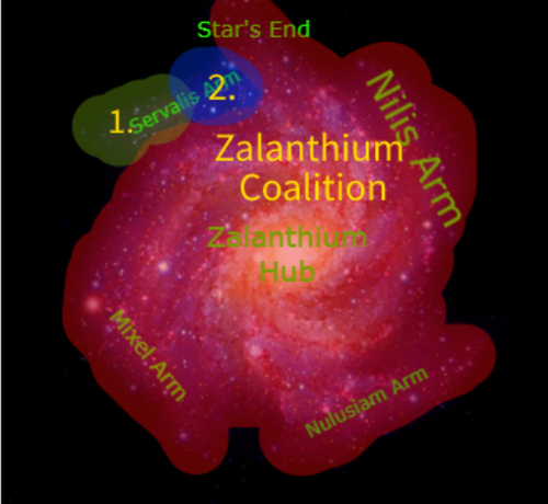 Zalanthium Galaxy map Zalanthium Galaxy map
