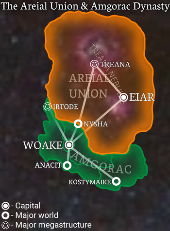 Areial & Amgorac Map