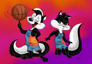 Pepe and penelope in space jam 2 by aisudi deo11qf-fullview
