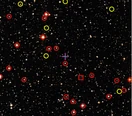 Random part of sky map image