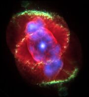 X-ray/optical composite image of the Cat's Eye Nebula