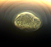 Vortex on saturn's moon titan