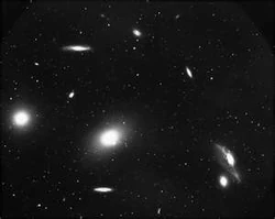 A cluster of Galaxies.